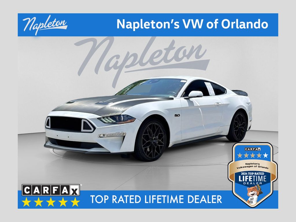 Oxford White 2022 Ford Mustang GT Premium Fastback RWD Coupe Rear-Wheel Drive Automatic