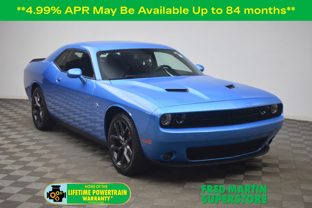 B5 Blue Pearlcoat 2023 Dodge Challenger Coupe Rear-Wheel Drive 8-Speed Automatic