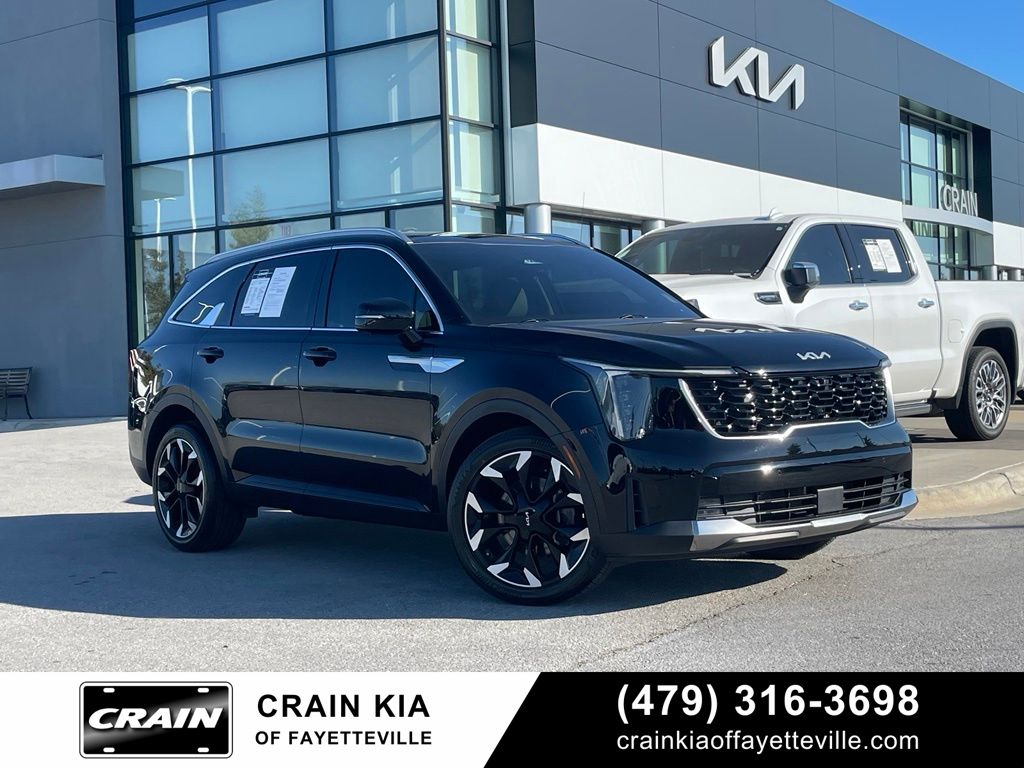 Ebony Black 2025 Kia Sorento SUV / Crossover Front-Wheel Drive 8-Speed Dual Clutch