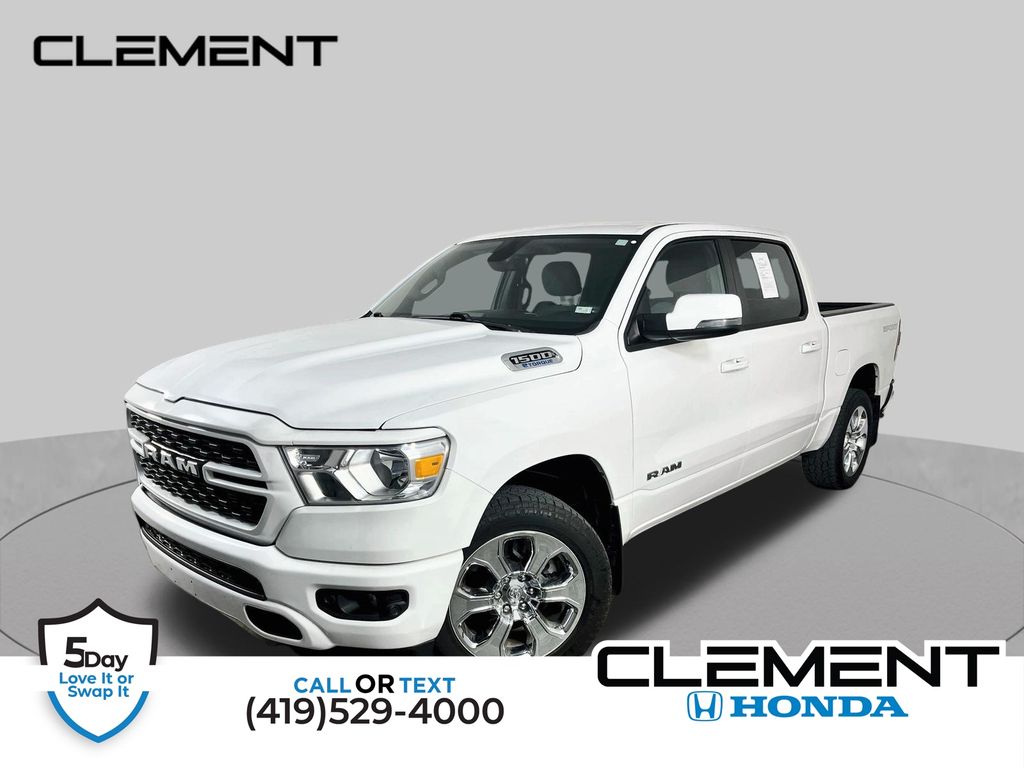 Bright White Clearcoat 2023 RAM 1500 Pickup Truck Four-Wheel Drive 8-Speed Automatic