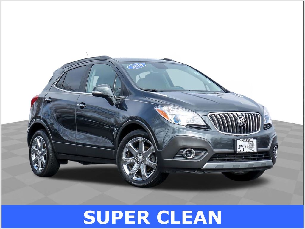 Graphite Gray Metallic 2016 Buick Encore Leather FWD SUV / Crossover Front-Wheel Drive 6-Speed Automatic Overdrive