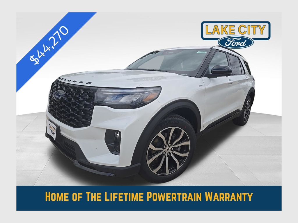 White Metallic 2026 Ford Explorer SUV / Crossover All-Wheel Drive Automatic