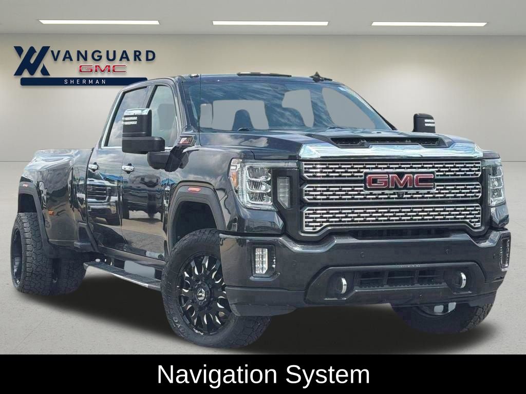 Carbon Black Metallic 2020 GMC Sierra 3500HD Denali Crew Cab 4WD Pickup Truck Four-Wheel Drive Automatic