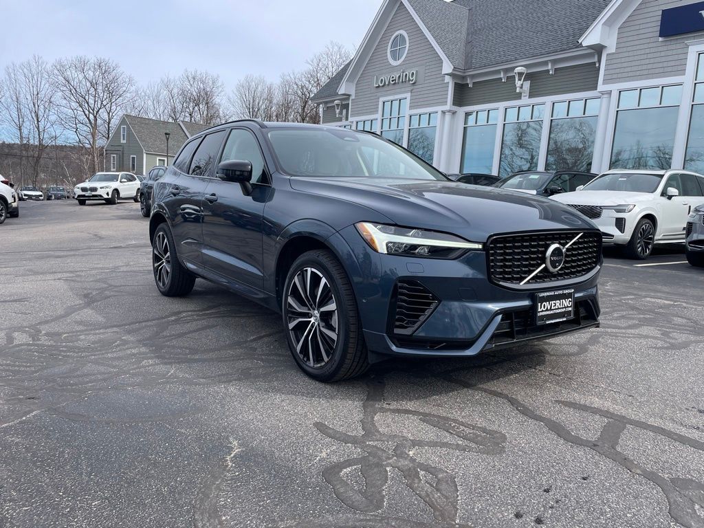 Denim Blue Metallic 2023 Volvo XC60 Recharge T8 Plus Dark Theme eAWD SUV / Crossover All-Wheel Drive Automatic