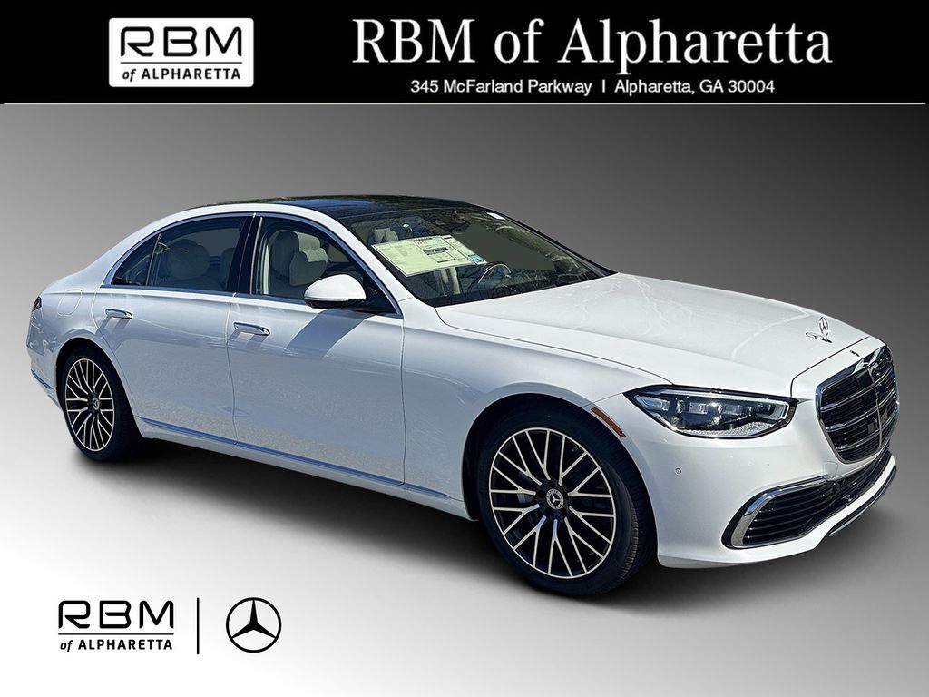White 2026 Mercedes-Benz S-Class S 500 4MATIC Sedan All-Wheel Drive 9-Speed Automatic
