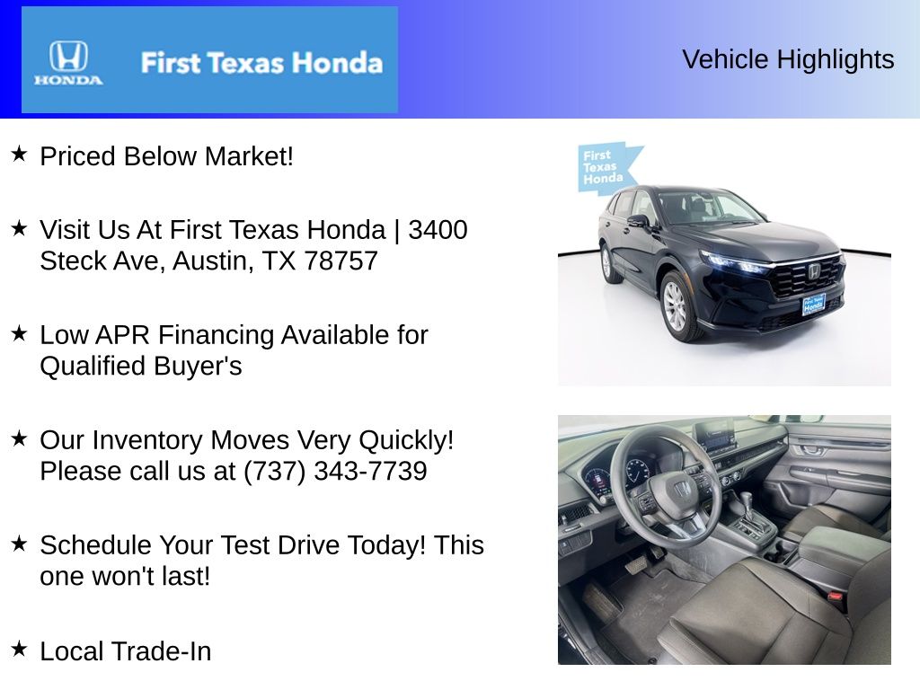 Used Car 2023 Honda Cr-v  Ex For Sale Under $30,000 In Austin, Texas