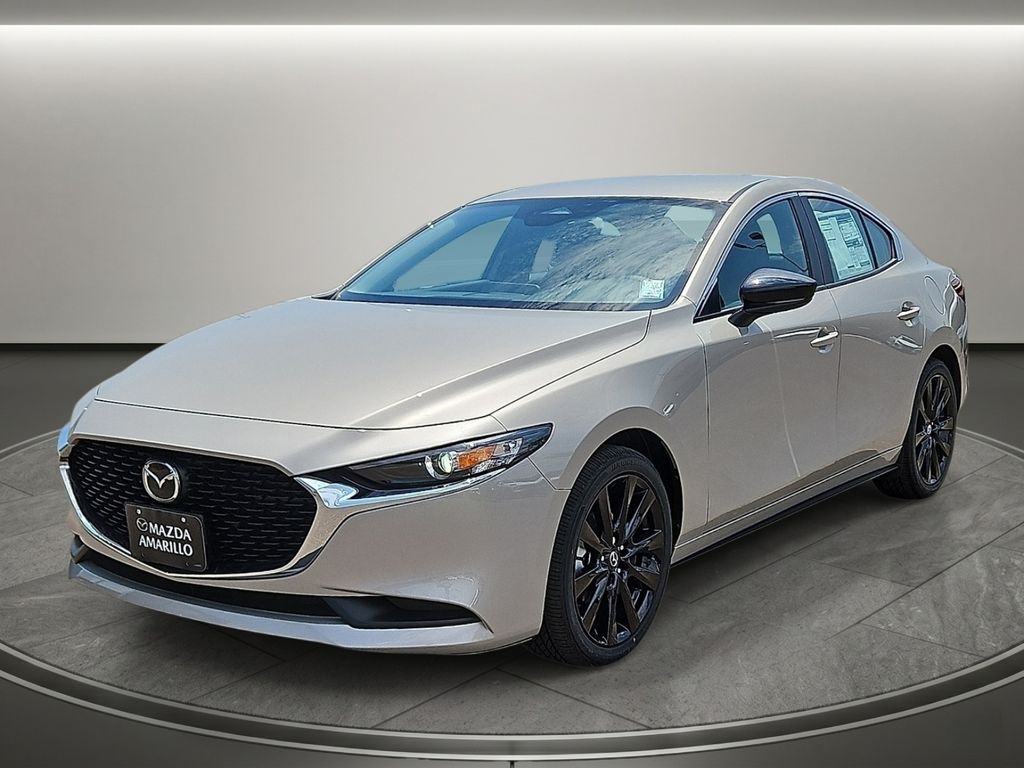 Gray (Platinum Quartz Metallic) 2026 Mazda MAZDA3 Sedan Front-Wheel Drive 6-Speed Automatic