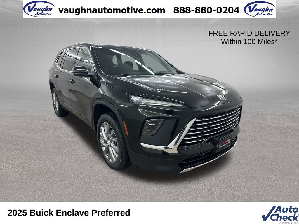 Black (Ebony Twilight Metallic) 2025 Buick Enclave SUV / Crossover Four-Wheel Drive 8-Speed Automatic