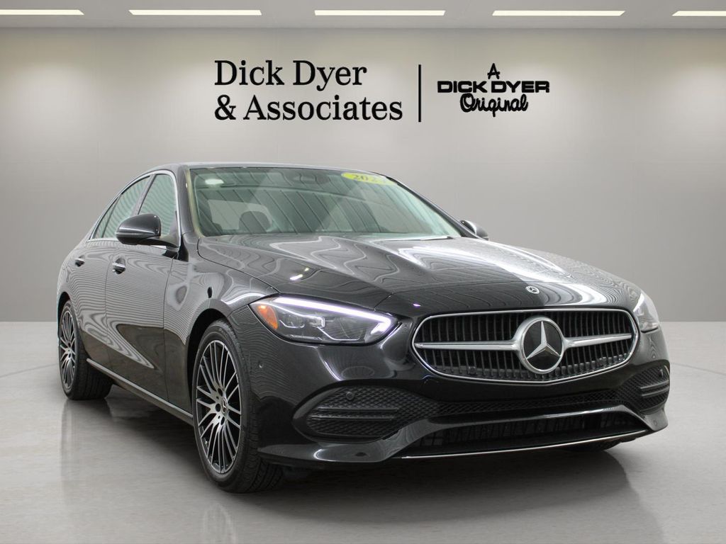 Black 2024 Mercedes-Benz C-Class Sedan Rear-Wheel Drive 9-Speed Automatic