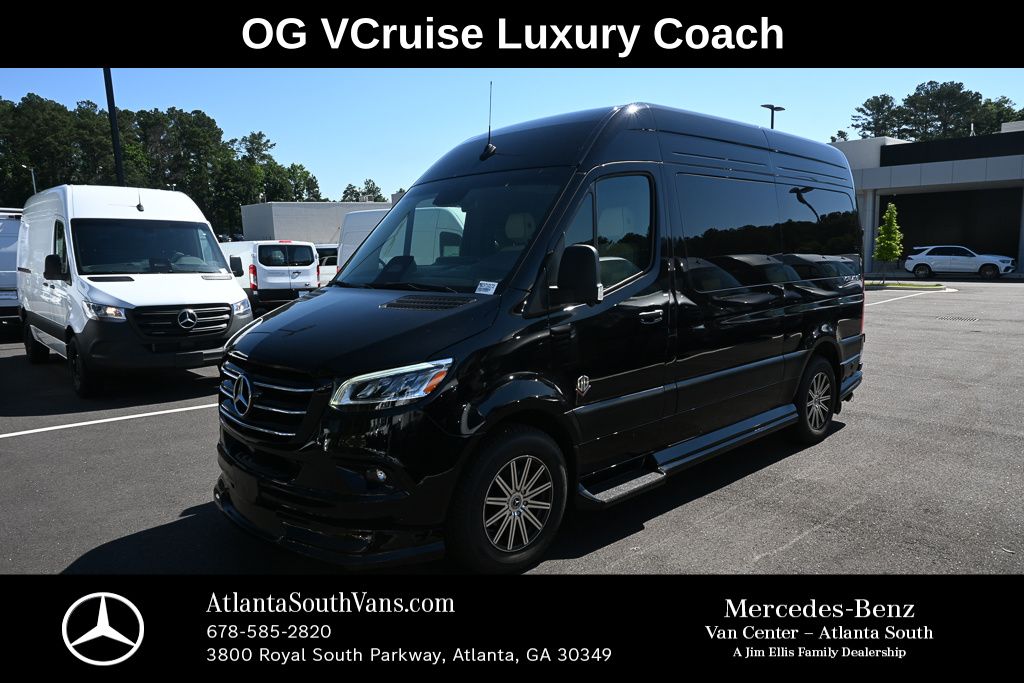 Black 2025 Mercedes-Benz Sprinter Cargo Van Rear-Wheel Drive 9-Speed Automatic