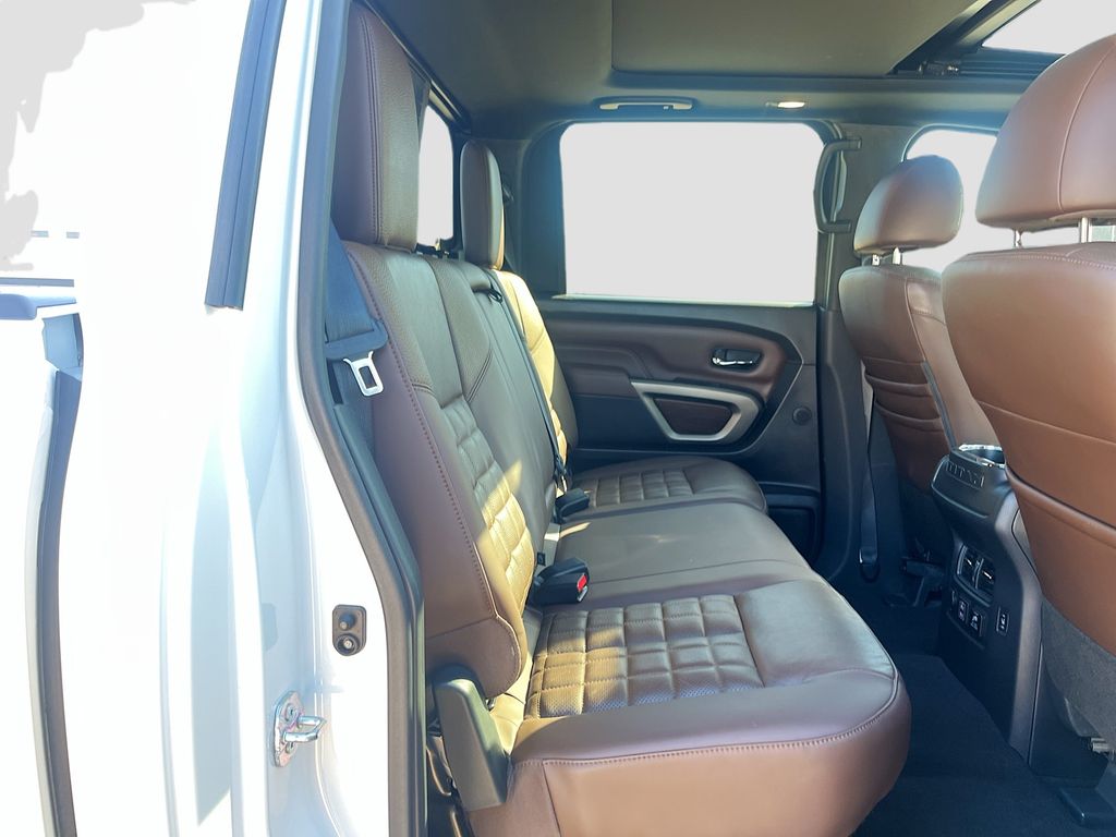 2024 Nissan Titan Platinum Reserve White at Bayshore Chrysler Jeep Dodge Ram