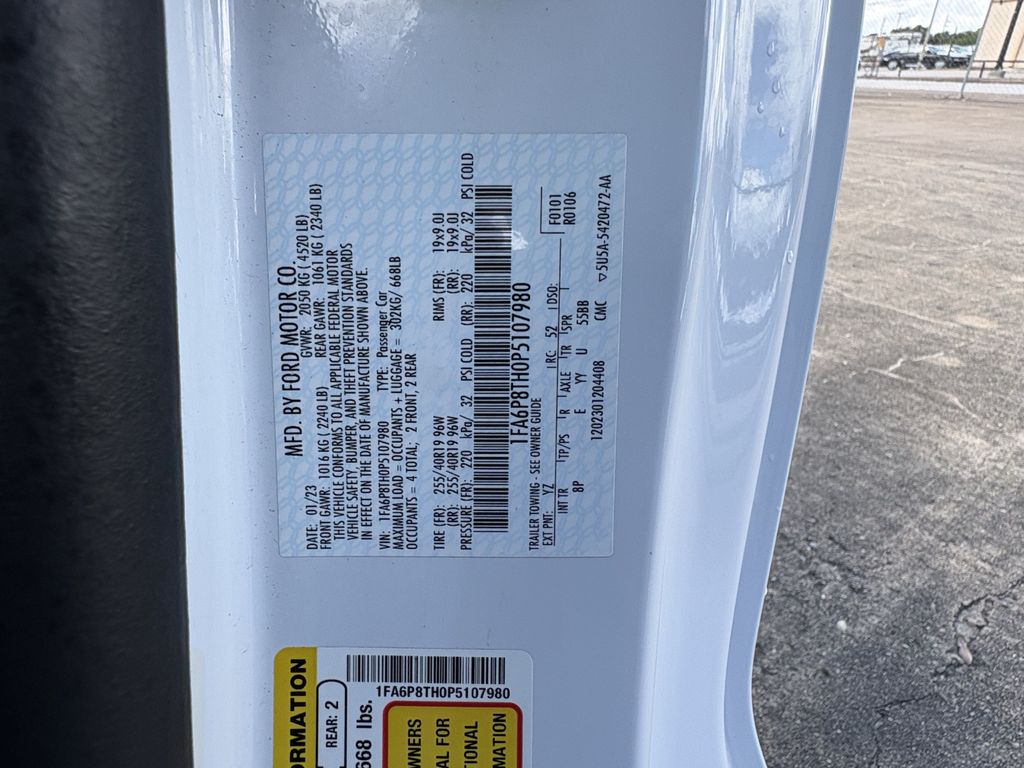 2023 Ford Mustang EcoBoost Premium White at Emmons Autoplex
