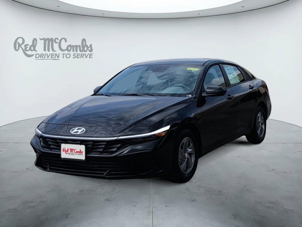 Abyss Black 2026 Hyundai Elantra Sedan Front-Wheel Drive Continuously Variable Transmission