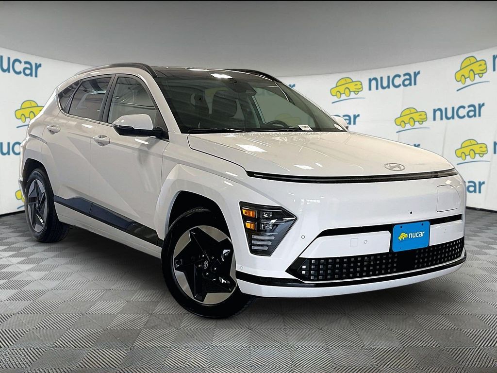 Atlas White 2024 Hyundai Kona Electric SUV / Crossover Front-Wheel Drive Automatic