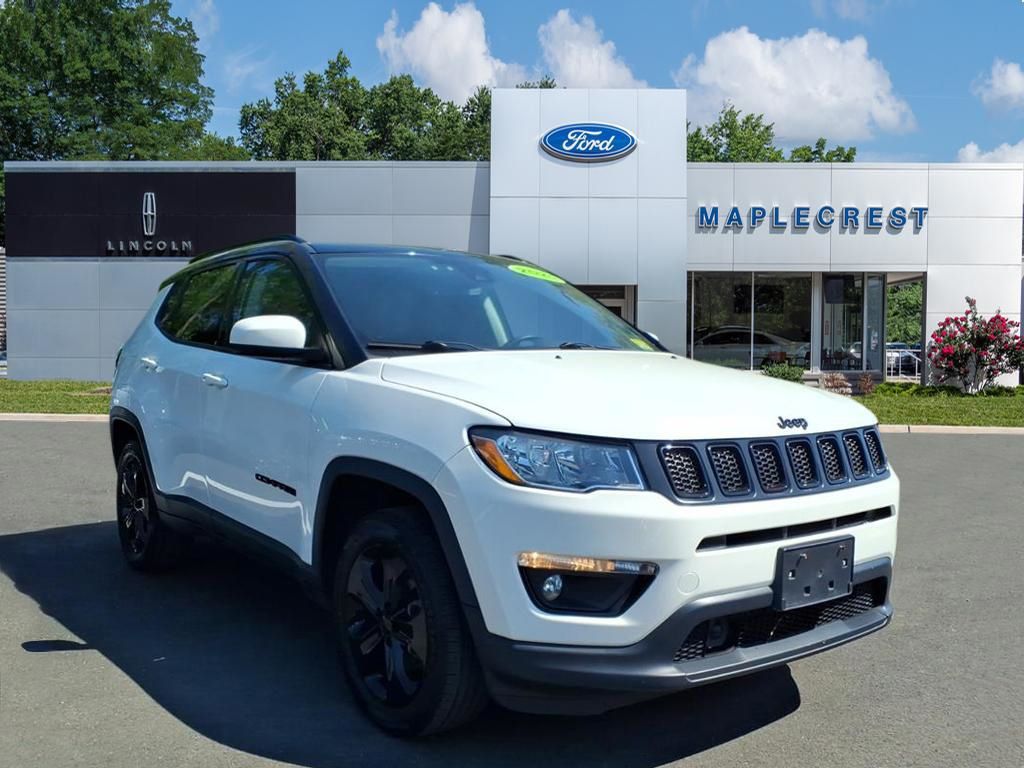 White Clearcoat 2021 Jeep Compass SUV / Crossover Four-Wheel Drive 9-Speed Automatic