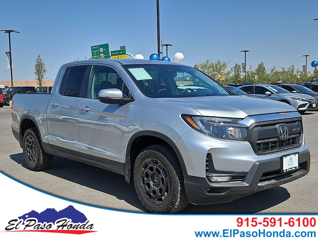 Silver 2025 Honda Ridgeline Pickup Truck All-Wheel Drive 9-Speed Automatic