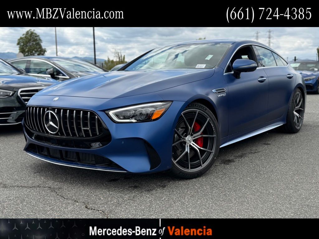 Blue 2026 Mercedes-Benz AMG GT Coupe All-Wheel Drive 9-Speed Automatic