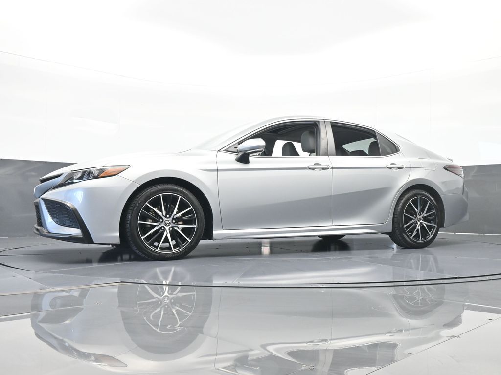 Used 2021 Celestial Silver Metallic Toyota SE image 53