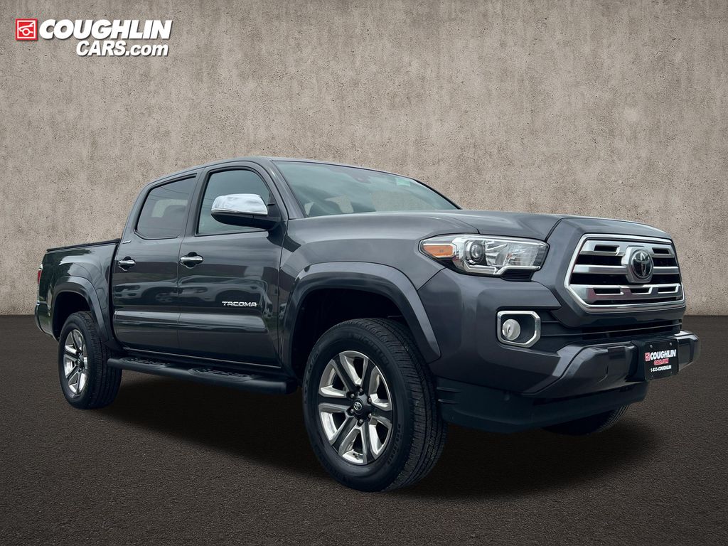 Magnetic Gray Metallic 2019 Toyota Tacoma Limited Double Cab 4WD Pickup Truck Four-Wheel Drive 6-Speed Automatic