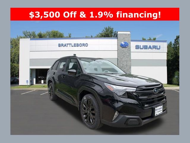 Crystal Black Silica 2026 Subaru Forester SUV / Crossover All-Wheel Drive Continuously Variable Transmission