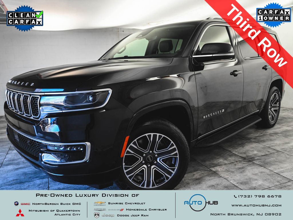 Diamond Black Crystal Pearlcoat 2025 Jeep Wagoneer SUV / Crossover Four-Wheel Drive 8-Speed Automatic
