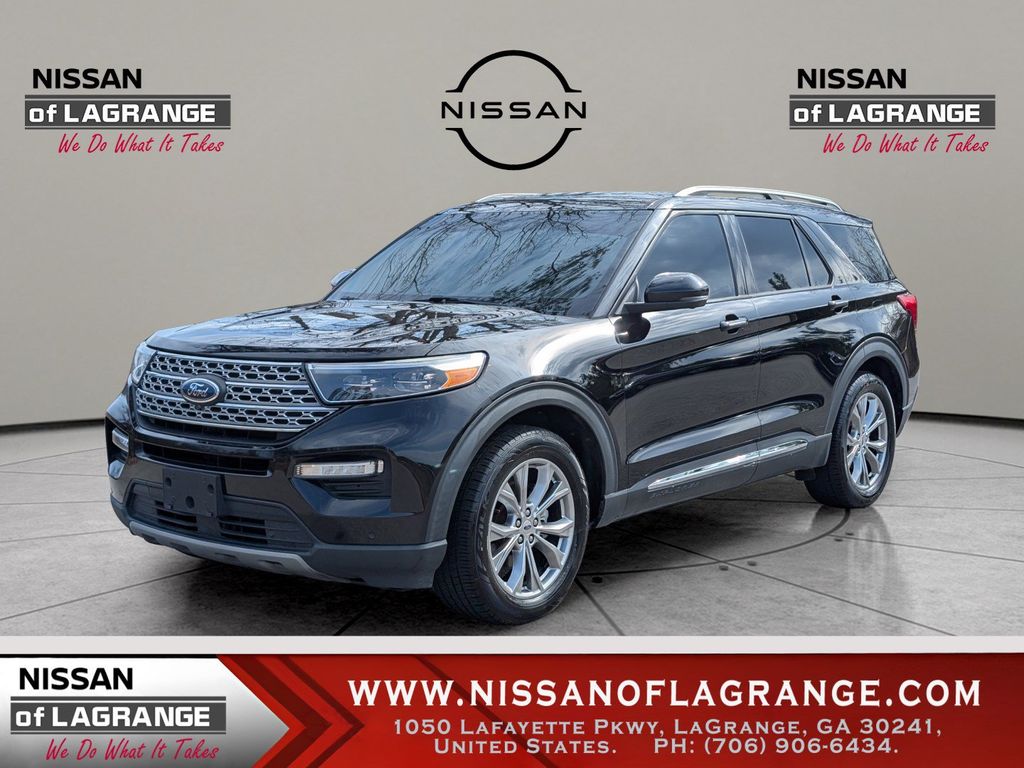 Black Metallic 2021 Ford Explorer SUV / Crossover Rear-Wheel Drive Automatic