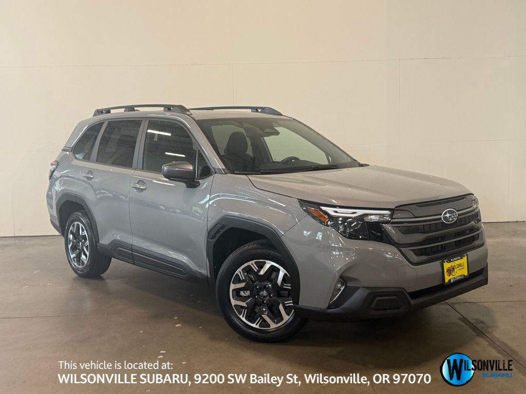River Rock Pearl 2025 Subaru Forester Premium Crossover AWD SUV / Crossover All-Wheel Drive Continuously Variable Transmission