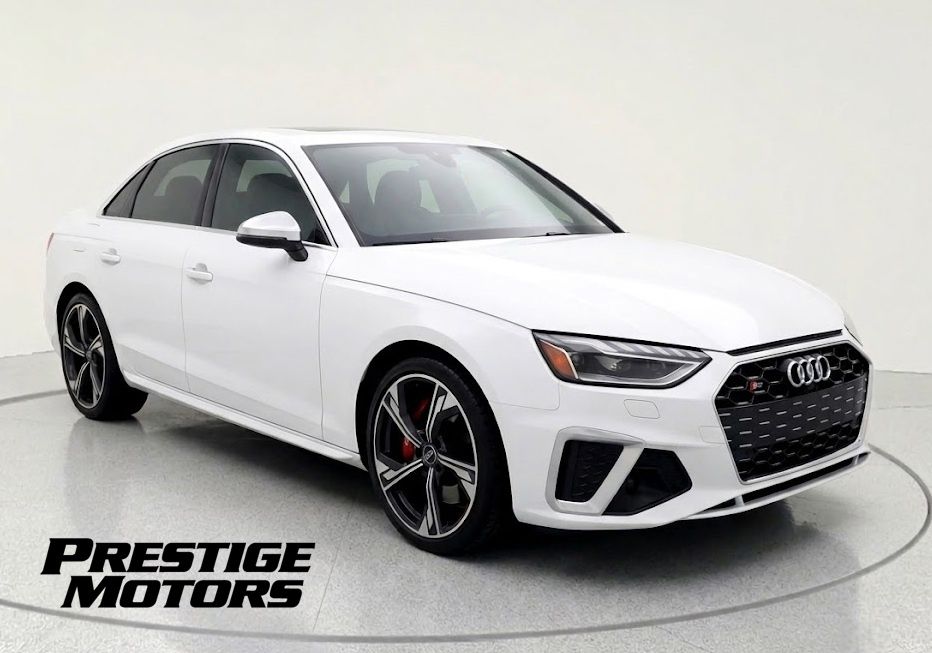 White 2021 Audi S4 Sedan All-Wheel Drive 8-Speed Automatic