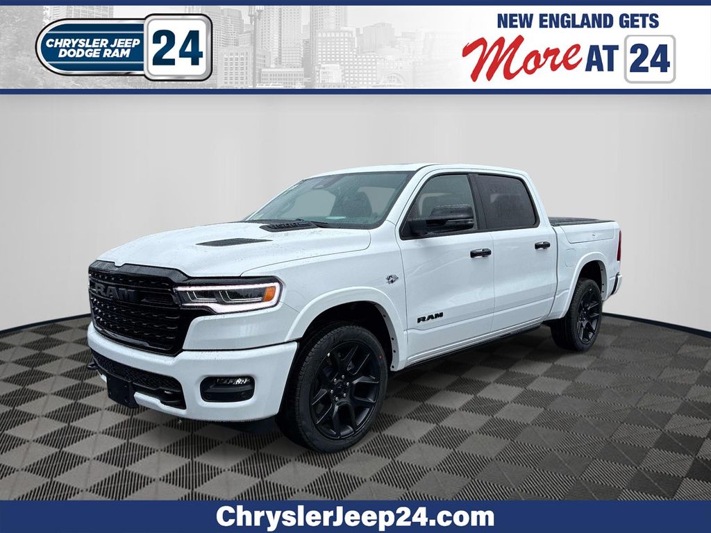 White 2026 RAM 1500 Pickup Truck Four-Wheel Drive 8-Speed Automatic