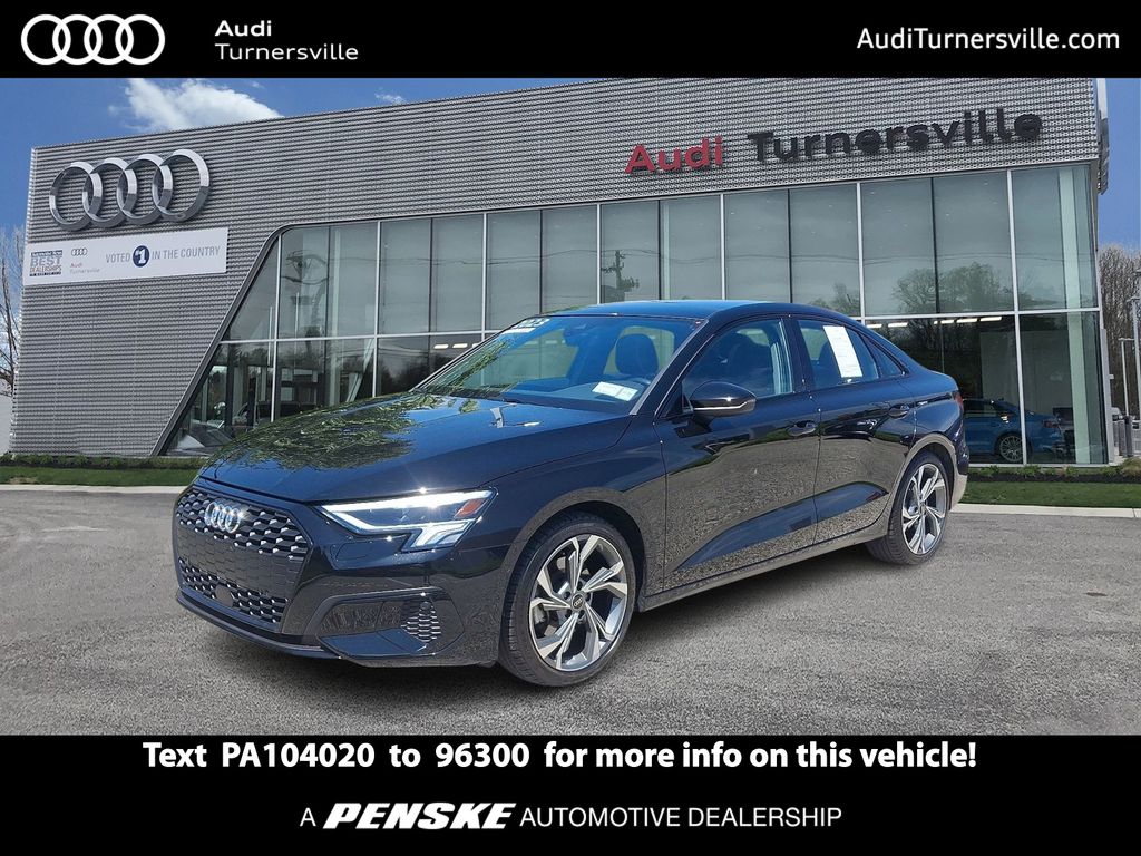 Brilliant Black 2023 Audi A3 Sedan All-Wheel Drive 7-Speed Automatic