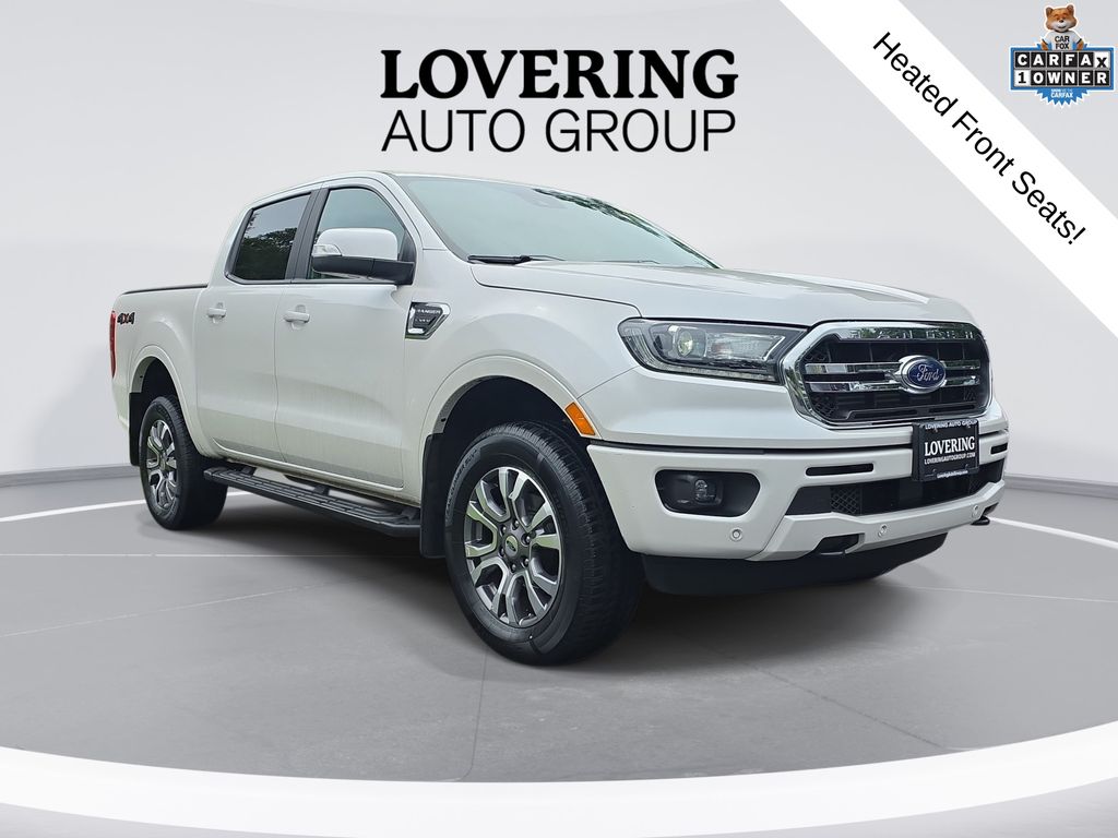 White Platinum Clearcoat 2019 Ford Ranger Pickup Truck Four-Wheel Drive Automatic