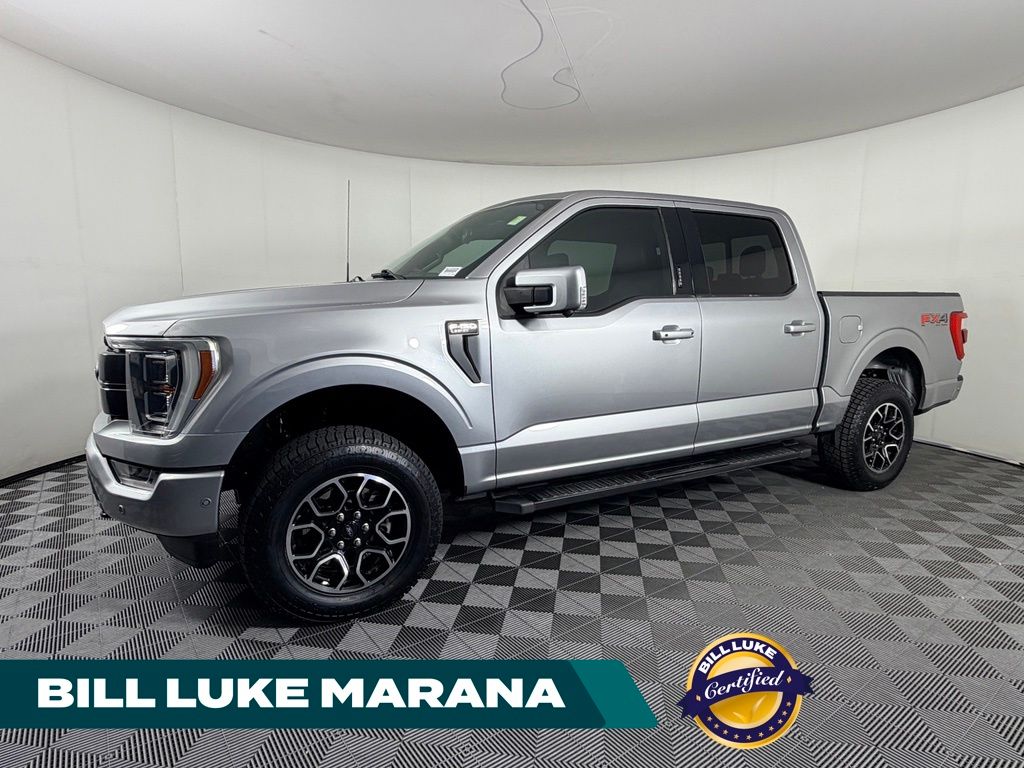 Iconic Silver Metallic 2021 Ford F-150 Pickup Truck Four-Wheel Drive Automatic