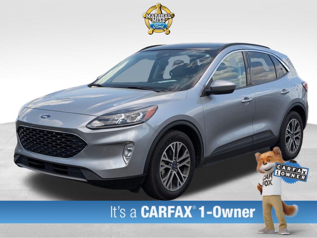 Silver 2021 Ford Escape SEL FWD SUV / Crossover Front-Wheel Drive 8-Speed Automatic
