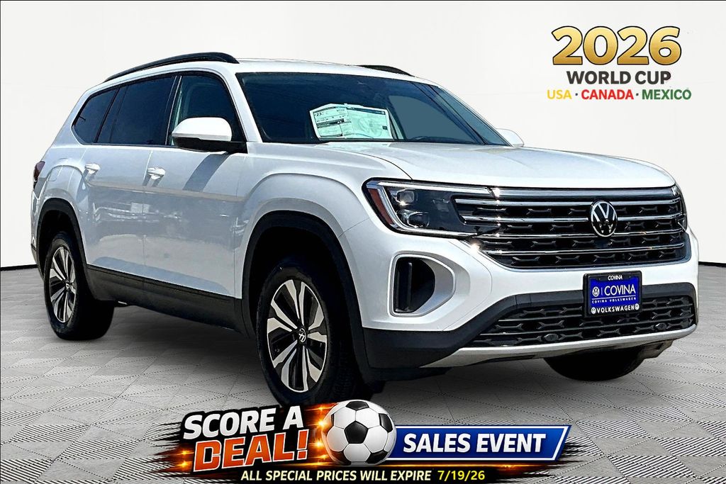 White 2026 Volkswagen Atlas SUV / Crossover Front-Wheel Drive 8-Speed Automatic