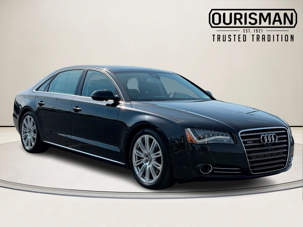 Phantom Black Pearl Effect 2014 Audi A8 3.0 TDI LWB quattro AWD Sedan All-Wheel Drive 8-Speed Automatic