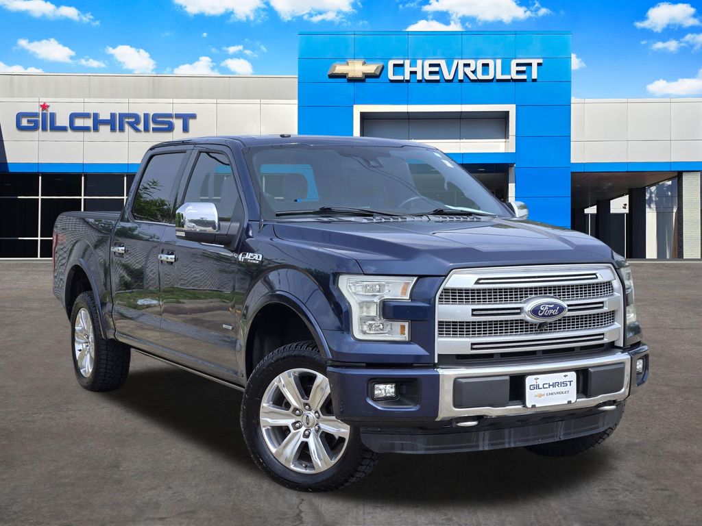 Blue 2016 Ford F-150 Pickup Truck Four-Wheel Drive 6-Speed Automatic