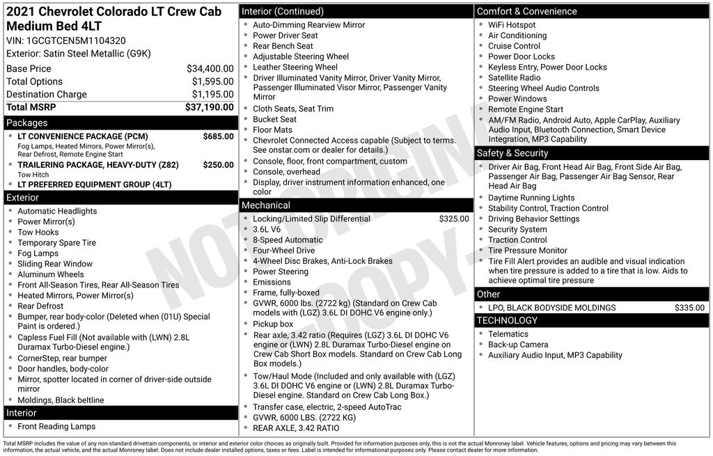 2021 Chevrolet Colorado LT Gray at Auto Express Mitsubishi