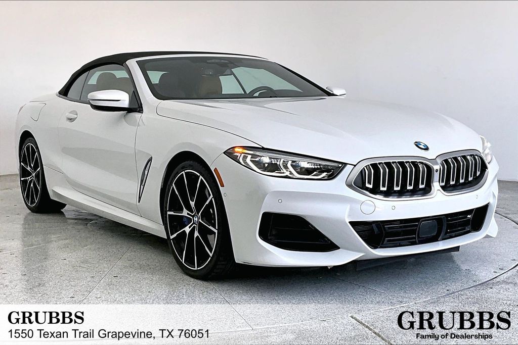 Mineral White Metallic 2026 BMW 8 Series Convertible Rear-Wheel Drive 8-Speed Automatic