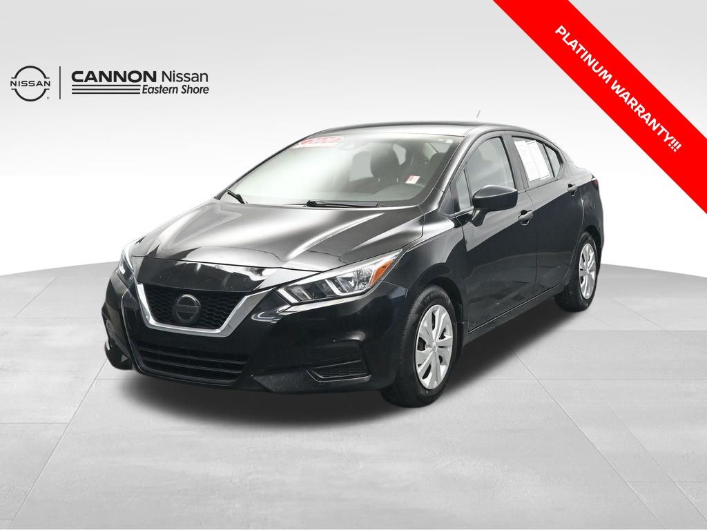 Super Black Metallic 2020 Nissan Versa S FWD Sedan Front-Wheel Drive Continuously Variable Transmission