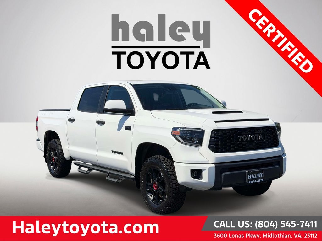 Super White 2021 Toyota Tundra Pickup Truck Four-Wheel Drive 6-Speed Automatic