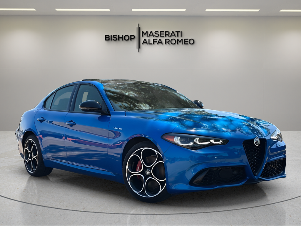 Misano Blue Metallic 2024 Alfa Romeo Giulia Veloce AWD Sedan All-Wheel Drive 8-Speed Automatic