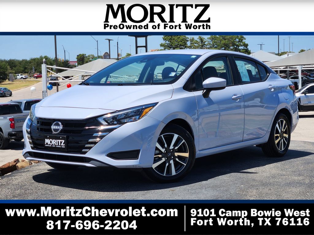 Pearl 2025 Nissan Versa Sedan Front-Wheel Drive Continuously Variable Transmission