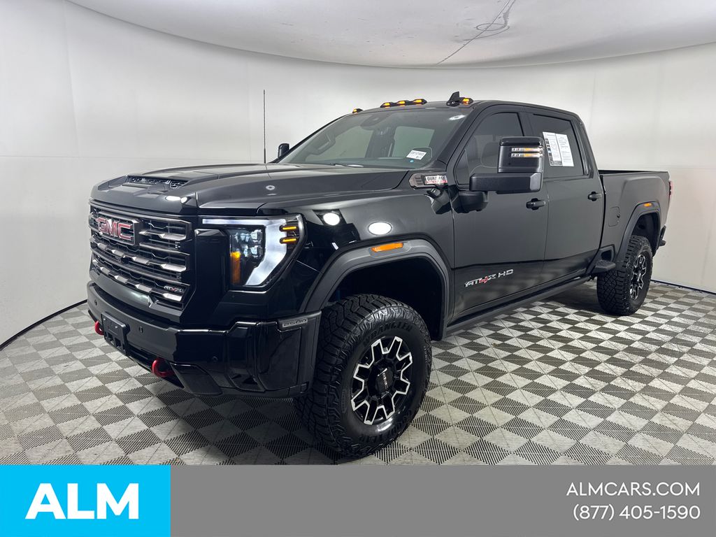 Onyx Black 2025 GMC Sierra 2500HD AT4X Crew Cab 4WD Pickup Truck Four-Wheel Drive Automatic