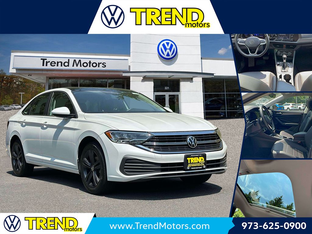 Opal White 2023 Volkswagen Jetta 1.5T SE FWD Sedan Front-Wheel Drive 8-Speed Automatic