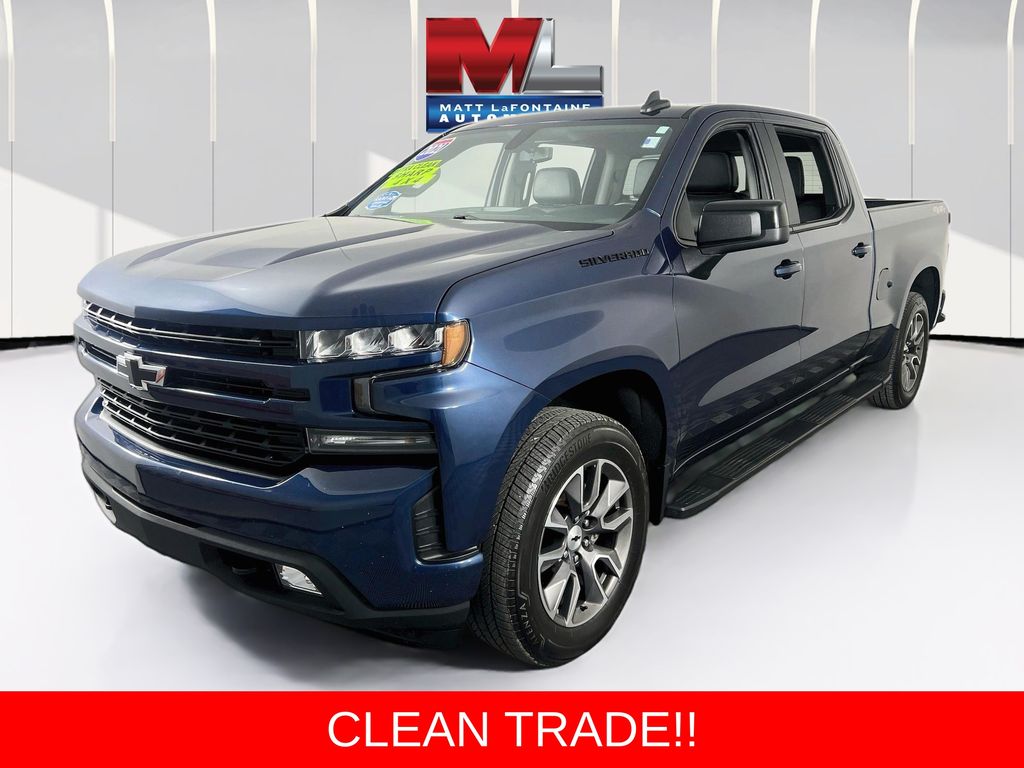 Blue Metallic 2021 Chevrolet Silverado 1500 Pickup Truck Four-Wheel Drive 8-Speed Automatic