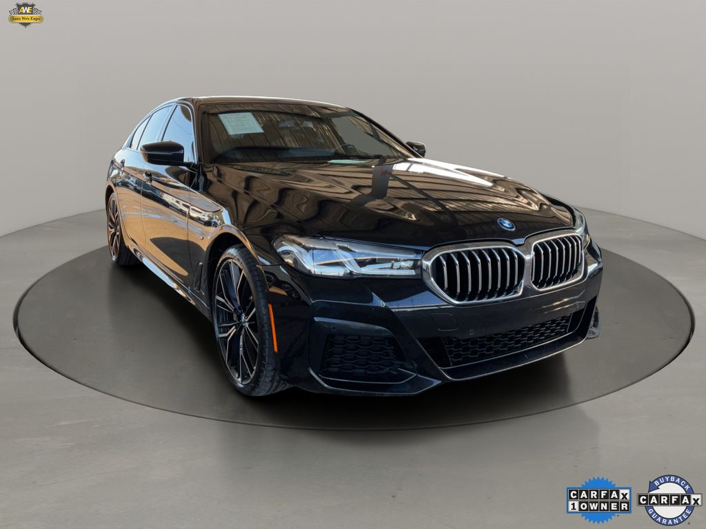 Black Sapphire Metallic 2023 BMW 5 Series 530e Hybrid Plug-in RWD Sedan Rear-Wheel Drive 8-Speed Automatic