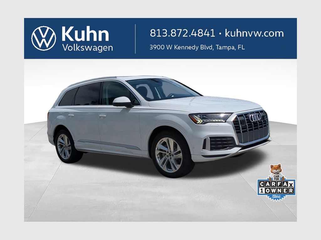 Glacier White Metallic 2023 Audi Q7 SUV / Crossover All-Wheel Drive 8-Speed Automatic