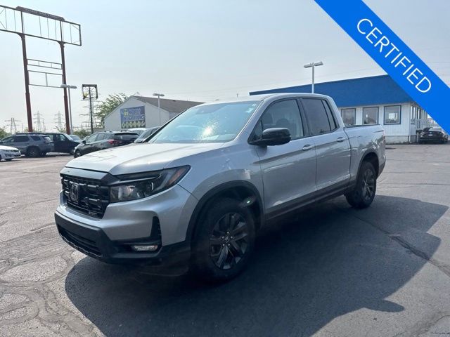Lunar Silver Metallic 2024 Honda Ridgeline Pickup Truck All-Wheel Drive 9-Speed Automatic