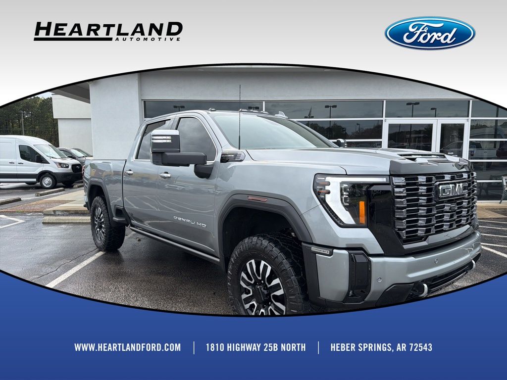 Sterling Metallic 2025 GMC Sierra 2500HD Denali Ultimate Crew Cab 4WD Pickup Truck Four-Wheel Drive Automatic
