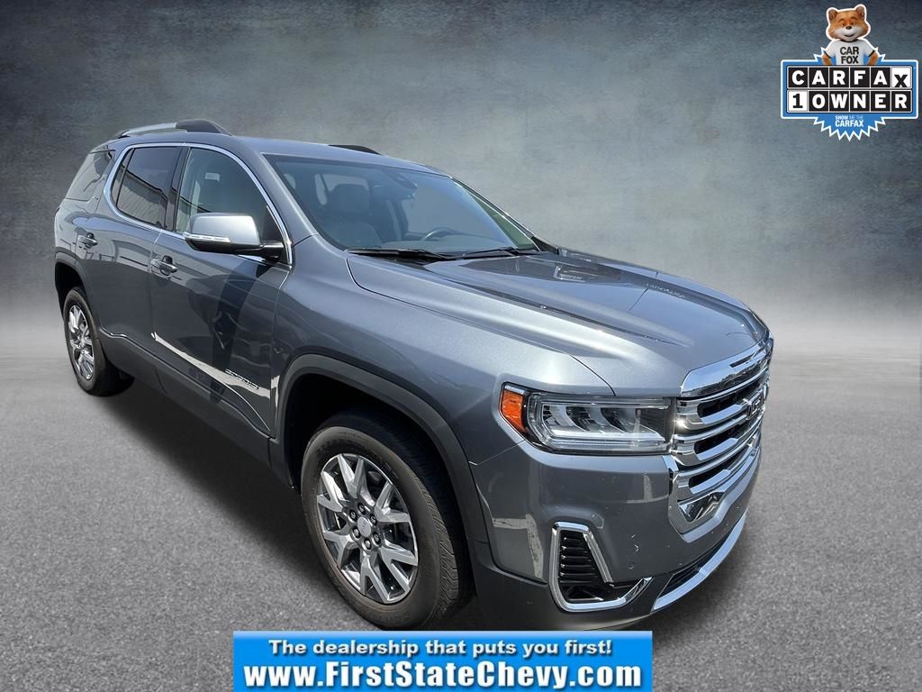 Gray (Satin Steel Metallic) 2022 GMC Acadia SUV / Crossover Front-Wheel Drive 9-Speed Automatic